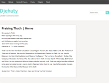 Tablet Screenshot of djehuty.org